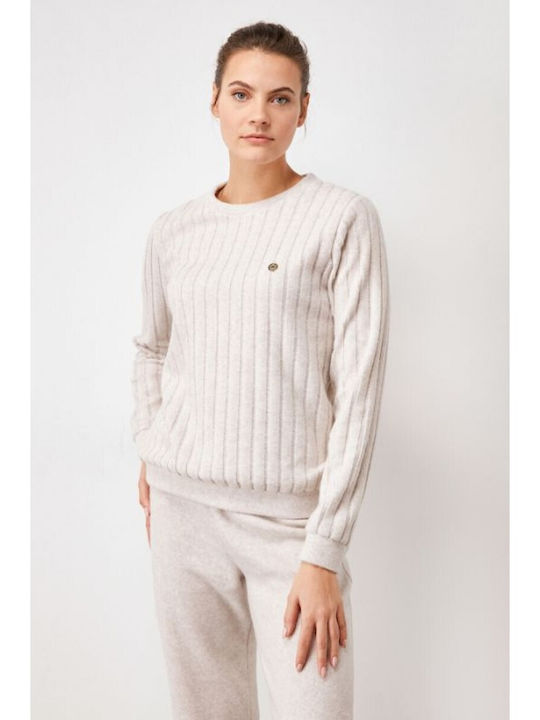 Penye Mood Winter Women's Pyjama Set Fleece Ivory