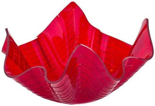 Marva Waves Fruitieră Plastic Roșu