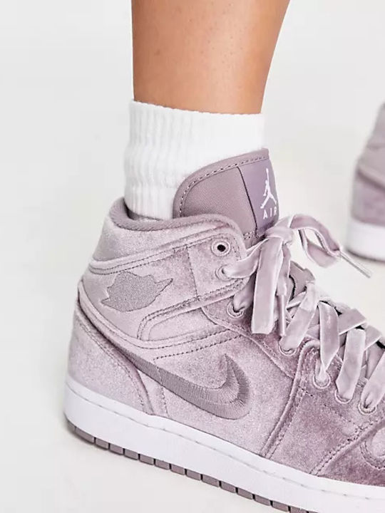 Air  1 Retro Mid SE Damen Stiefel Purple Smoke / White
