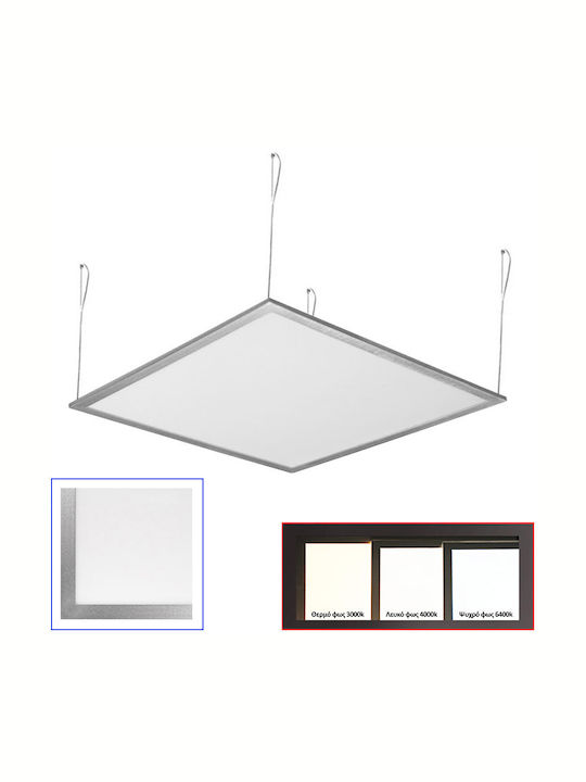 Adeleq Platz Anhänger LED Panel 42W mit Natürliches Weiß Licht 4000K