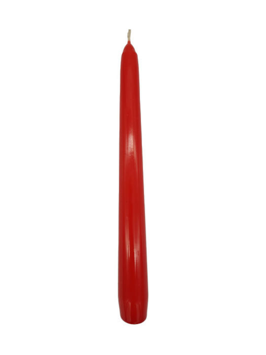 Dekoratives Kerze Kegel Red 25cm 1Stück