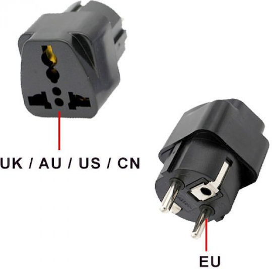 Pals V2M Adaptor Priză de la Universal în Grecia