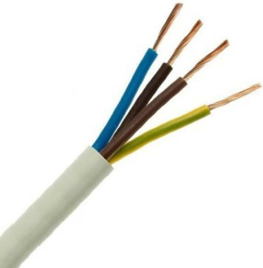 Eurolamp Power Cord With Cable Properties 4x2.5mm² In White Colour 1m Flexible