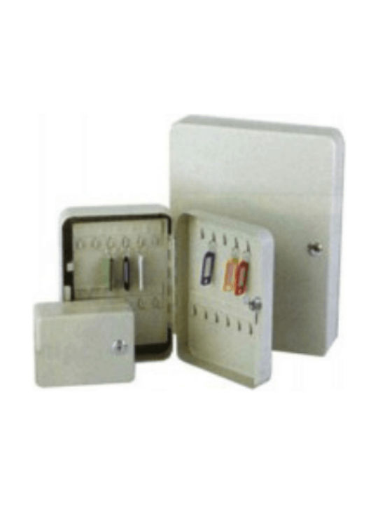 FFG Wall Key Holder Metallic 93 positions 93 positions with Lock 30x8x24cm