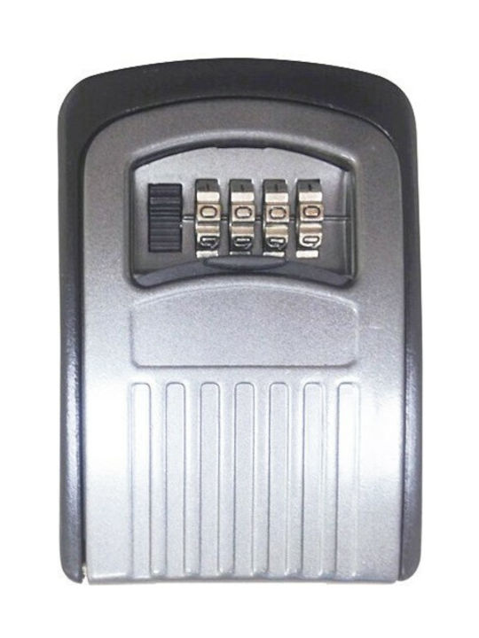 Arregui SEG012 Wall-mounted Combination Key Holder Metallic with Combination Dial 13.4x7x3.7cm