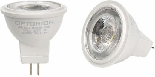 Optonica Λάμπα LED 3W για Ντουί G4 και Σχήμα MR11 Θερμό Λευκό 210lm