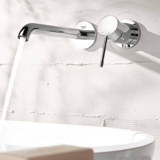 Grohe Essence Σετ Μίκτης & Στόμιο Εντοιχισμού για Νιπτήρα 1 Εξόδου