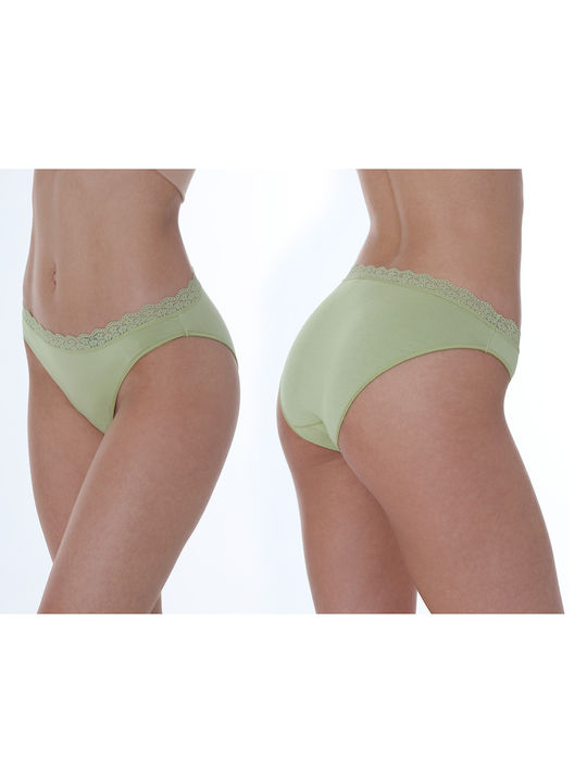 Apple Boxer Women's Slip 2Pack Green Pastel