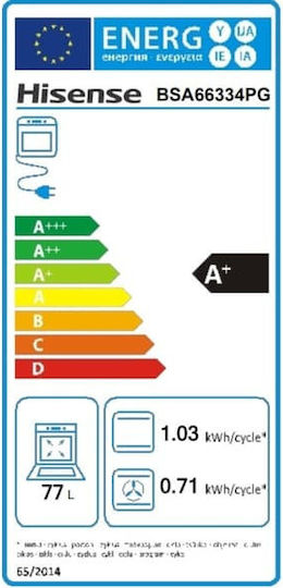 Hisense Einbauofen 77Es B59.5cm.