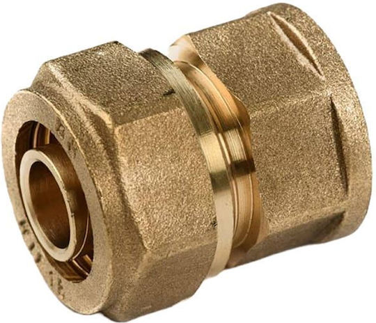 Female Compression Tube Fitting Brass Φ18x2,5 x1/2"mm 82014