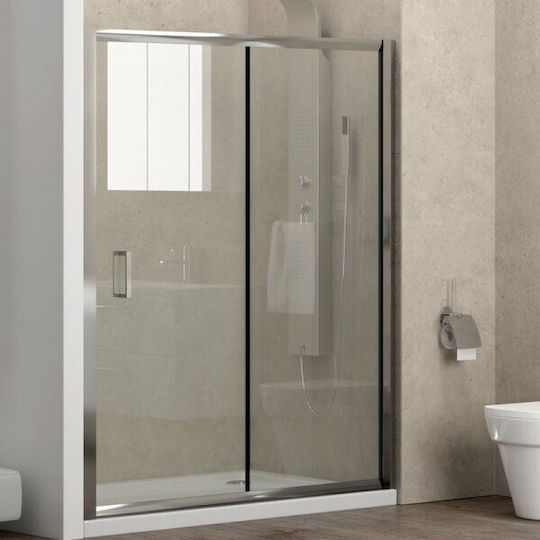 Karag New Flora 500 Διαχωριστικό Ντουζιέρας με Συρόμενη Πόρτα 100x180cm Clear Glass