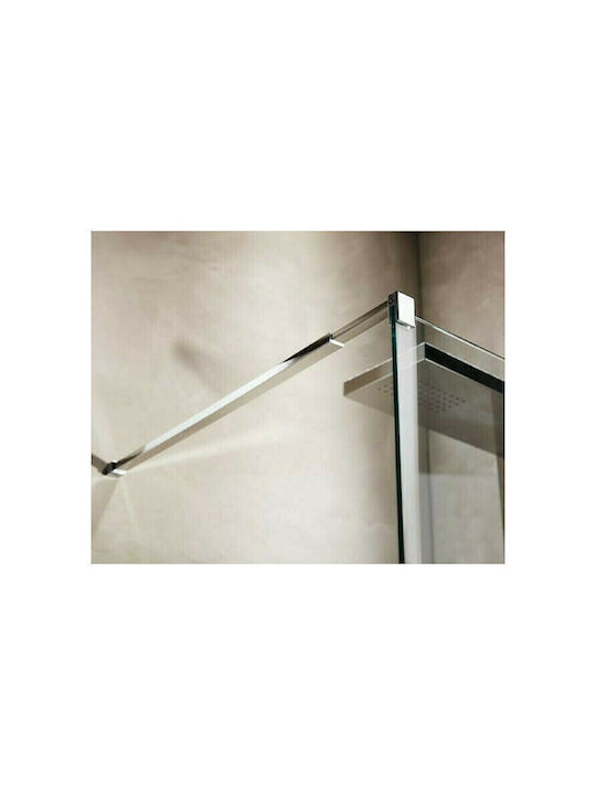 Tema Duschwand 70x195cm Klarglas Chrom