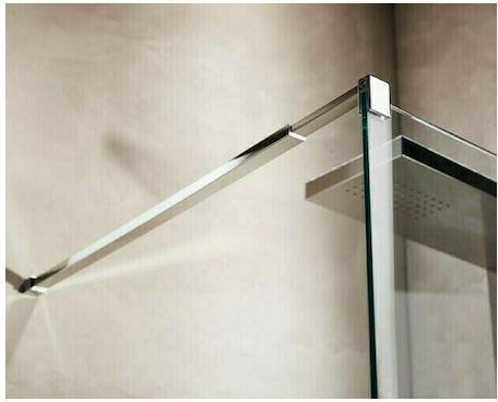 Tema Διαχωριστικό Ντουζιέρας 70x195cm Clear Glass Chrome