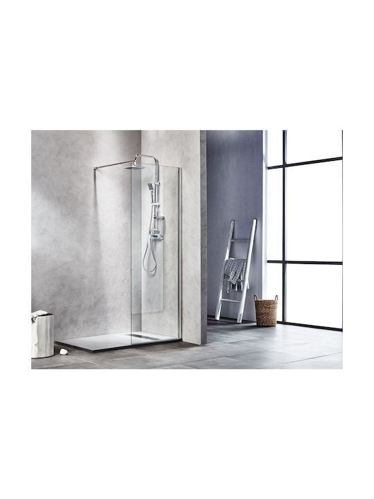Tema Duschwand 70x195cm Klarglas Chrom