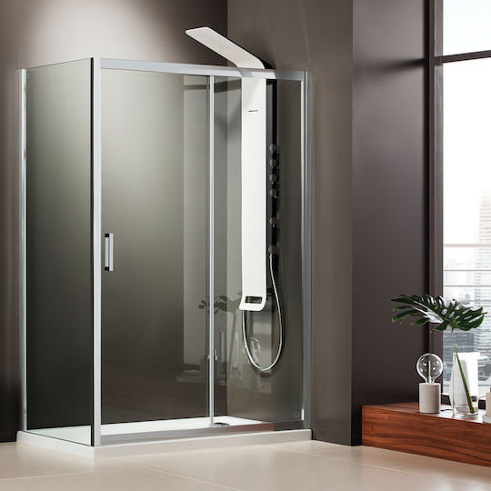Axis Side Panel Σταθερό Πλαϊνό Ντουζιέρας 67-69x185cm Clean Glass