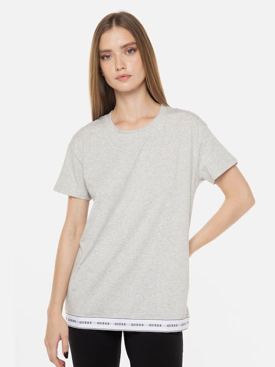 Guess Γυναικείο T-shirt Γκρι