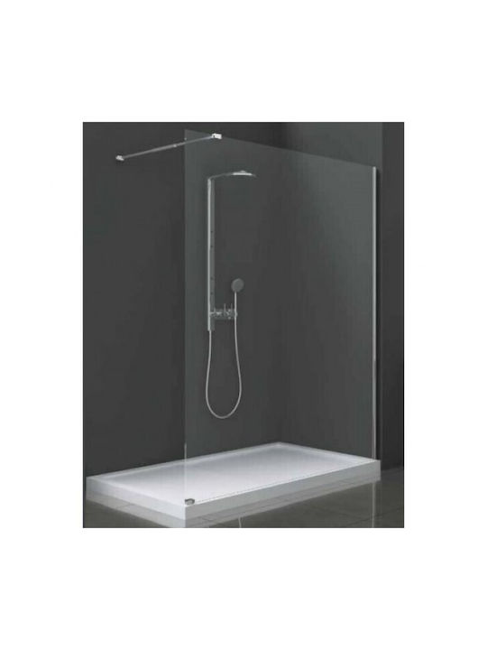Karag Walkin 1 Shower Screen for Shower 70x200cm Clear Glass Cromo