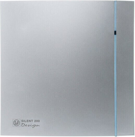 S&P Design 100CZ 5210602600 Wandmontage Lüfter für das Badezimmer 100mm Silber