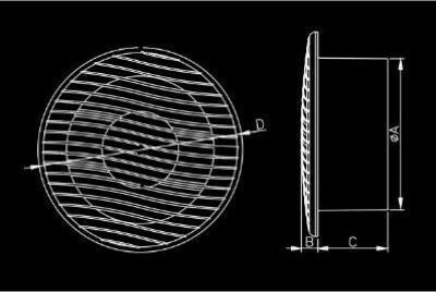 Dospel NV 10 S Επιτοίχιος Εξαεριστήρας 100mm Λευκός