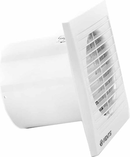 Vents 100 S Επιτοίχιος Εξαεριστήρας Μπάνιου 100mm Λευκός