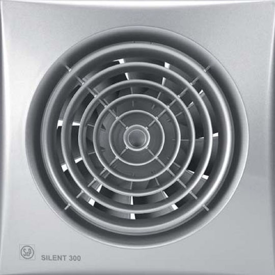 S&P 100CZ 5210415500 Wandmontage Lüfter 100mm Silber