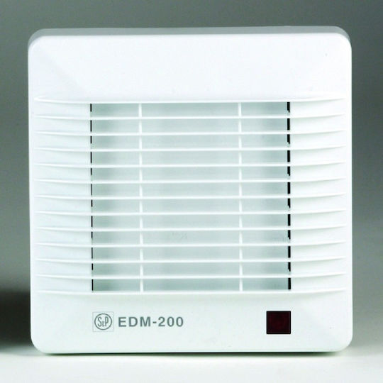 S&P EDM-200C 5211552400 Wall-mounted Ventilator 120mm White