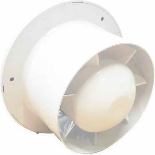 Dospel NV 12 S Επιτοίχιος Εξαεριστήρας Μπάνιου 120mm Λευκός