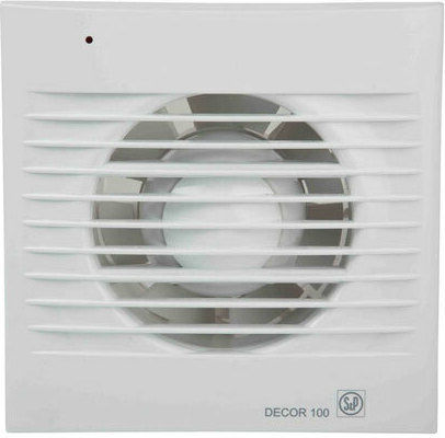 S&P Decor-200CR Επιτοίχιος Εξαεριστήρας Μπάνιου 120mm Λευκός