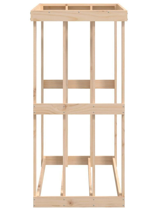 vidaXL Metallic Box Wood Storage 108x52x106cm Beige