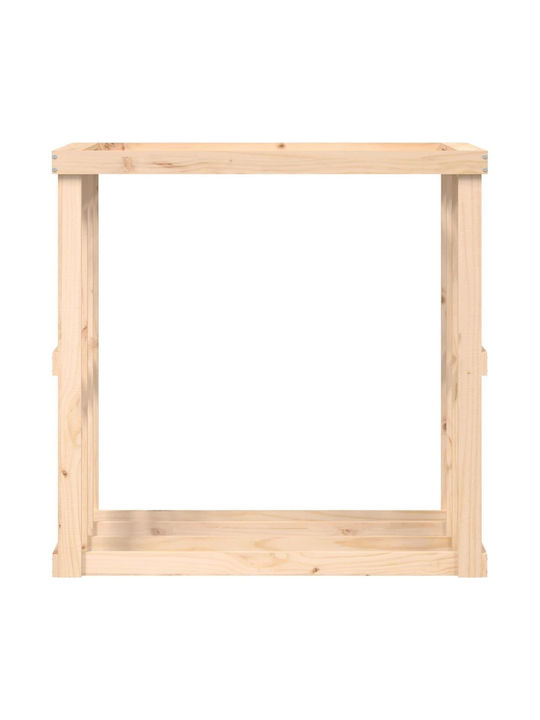 vidaXL Metallic Box Wood Storage 108x52x106cm Beige