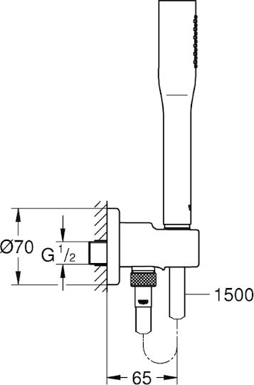 Grohe Euphoria Ανταλλακτική Παροχή Νερού