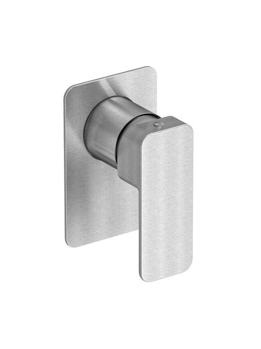 Eurorama Quadra Built-in Faucet Mixer for Shower 1 Exit Chrome