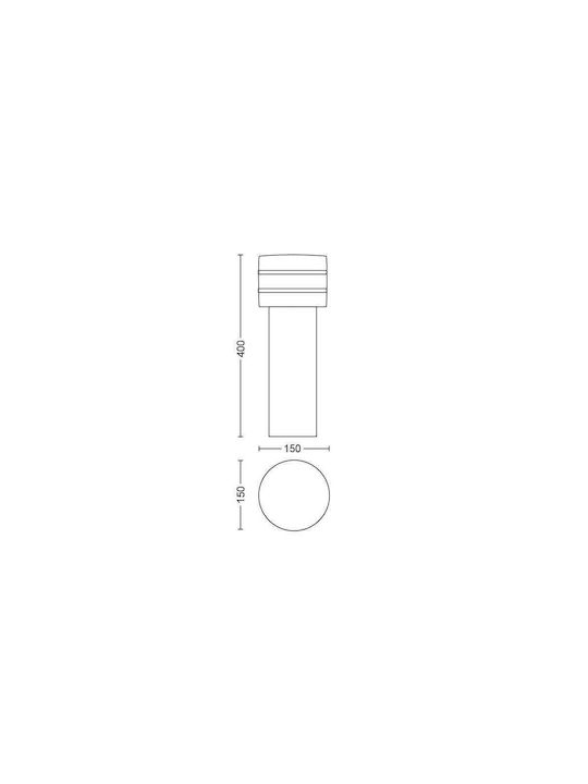 Philips Tuar Κολωνάκι 9W 40x9.5x15cm Philips Tuar Κολωνάκι 9W 40x9.5x15cm