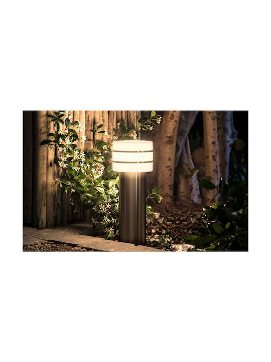 Philips Tuar Outdoor Floor Lamp Small Post 9W IP44 for E27 Silver