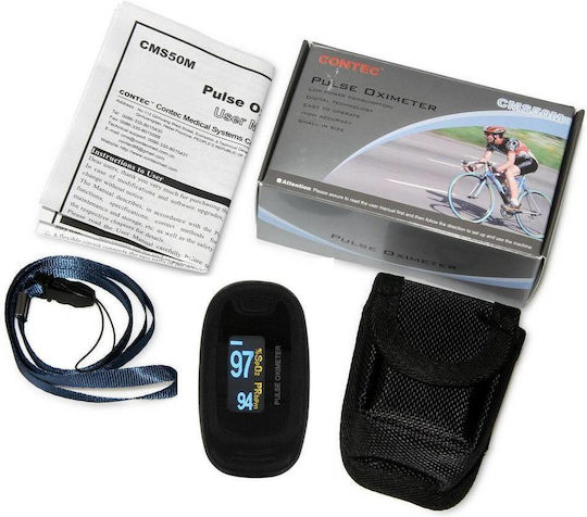 Contec CMS50N Fingertip Pulse Oximeter Black