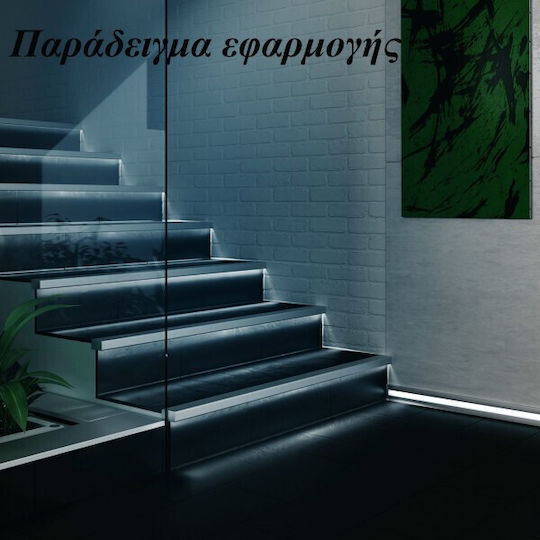 Atman În aer liber Profil din Aluminiu pentru Bandă LED cu Opal Acoperire 200x4.2x1.2cm.