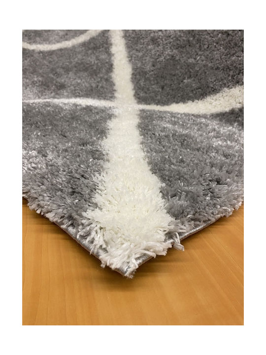 Koulis Carpets Puffy 3662A Rug Rectangular Shaggy Grey