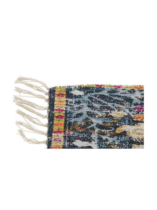 DKD Home Decor Rug Rectangular with Fringes Multicolour