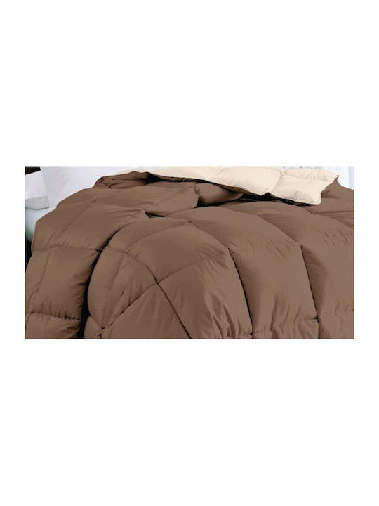 Isadore Lorraine Duvet Single 160x240cm Microsatin Brown / Beige