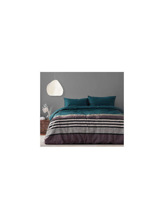 Kocoon Komo Σετ Σεντόνια Υπέρδιπλα 240x270εκ. Blue (4τμχ)