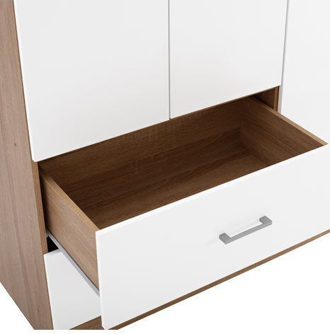 Ușă triplă Dulap de Haine Caesar Sonama-alb 89x42.5x181cm