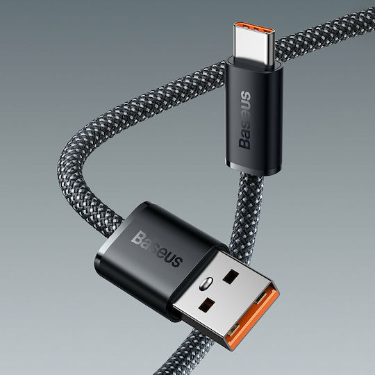 Baseus Cablu USB 2.0 Dynamic Braided USB-C la USB-A 100W PD Albastru 2m CALD000703