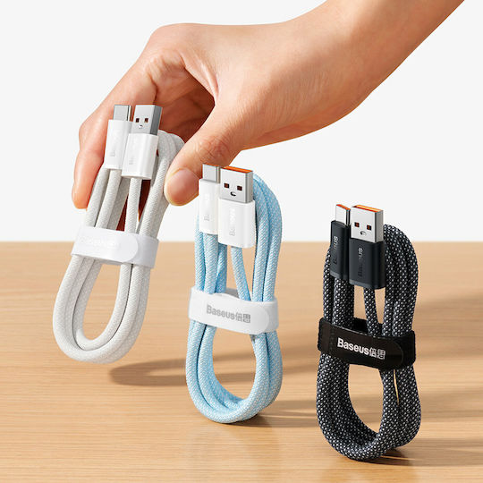 Baseus Cablu USB 2.0 Dynamic Braided USB-C la USB-A 100W PD Albastru 2m CALD000703