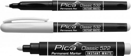 Pica Classic 522/52 Ανεξίτηλος Μαρκαδόρος Λευκός