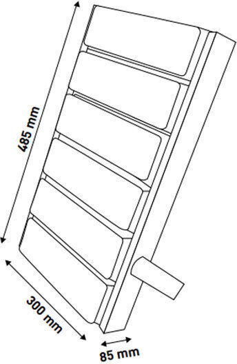 Eurolamp Στεγανός Προβολέας LED 300W Φυσικό Λευκό 4000K IP65