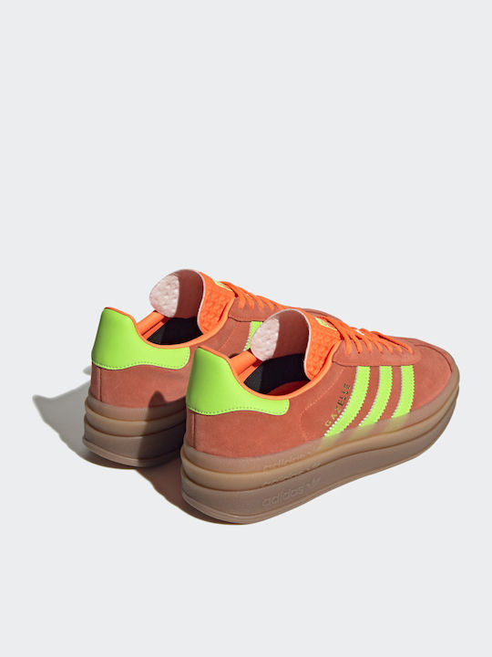 Gazelle Bold Flatforms Sneakers Solar Orange / Solar Green / Gum M2