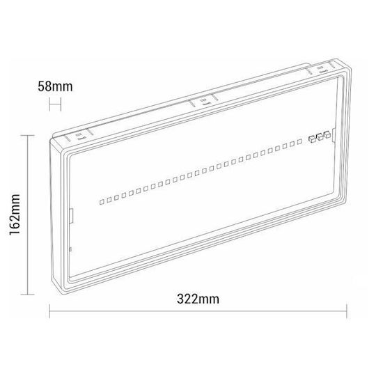 Olympia Electronics Reîncărcabil LED Lumină de siguranță de rezervă SLL-1023