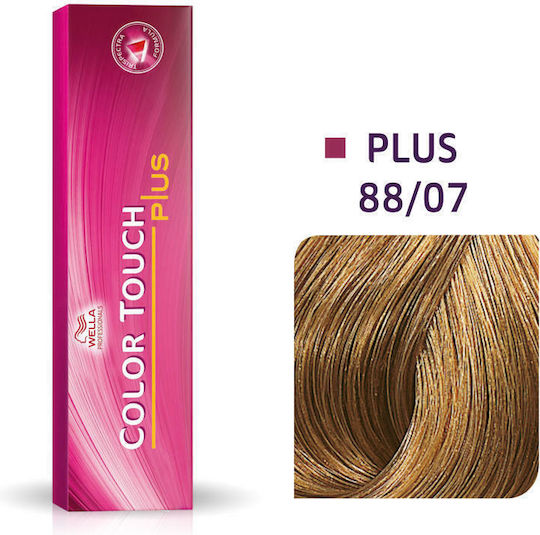 Wella Color Touch Plus Βαφή Μαλλιών 88/07 Ξανθό Ανοιχτό Φυσικό Καφέ 60ml