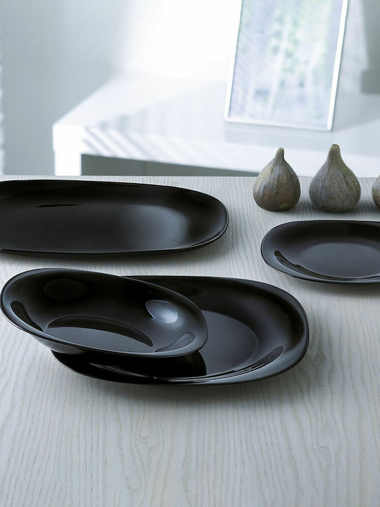 Luminarc Carine Plate Desert Square Glass Black 19x19cm