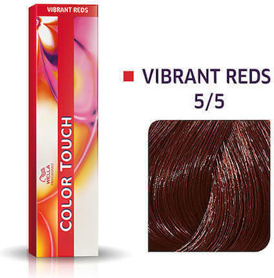 Wella Color Touch Vibrant Reds Hair Dye no Ammonia 5/5 Chestnut Open Maoni 60ml